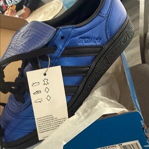 Adidas Kids Black and Blue Sneakers